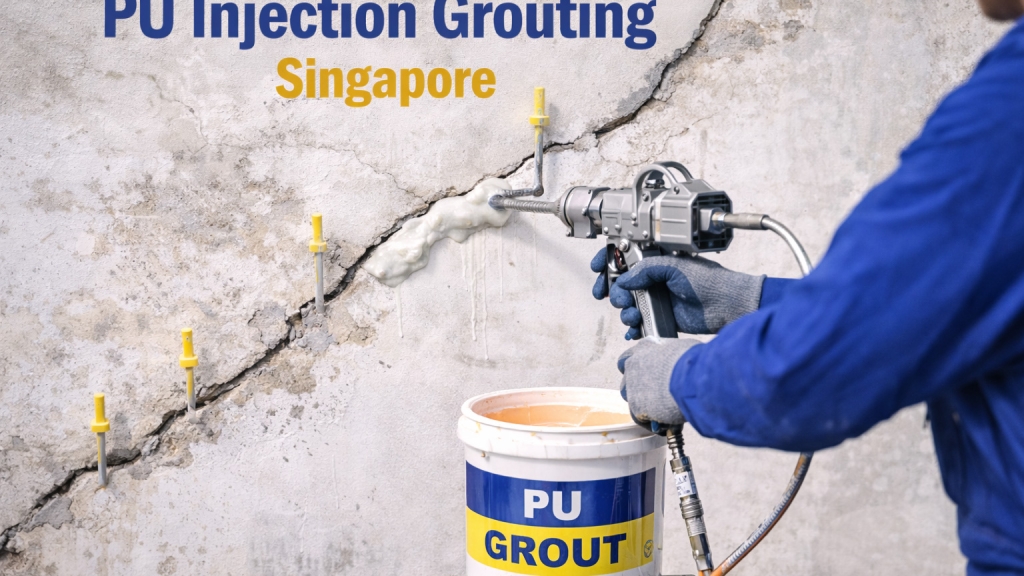 PU Injection Grouting Singapore | Crack & Leak Repair