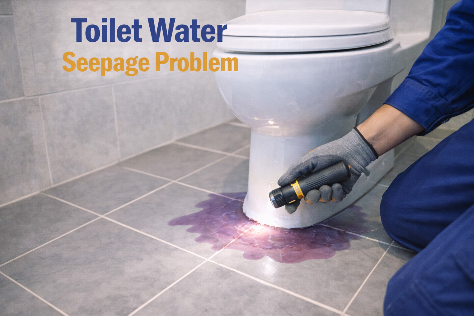 toilet water seepage problem